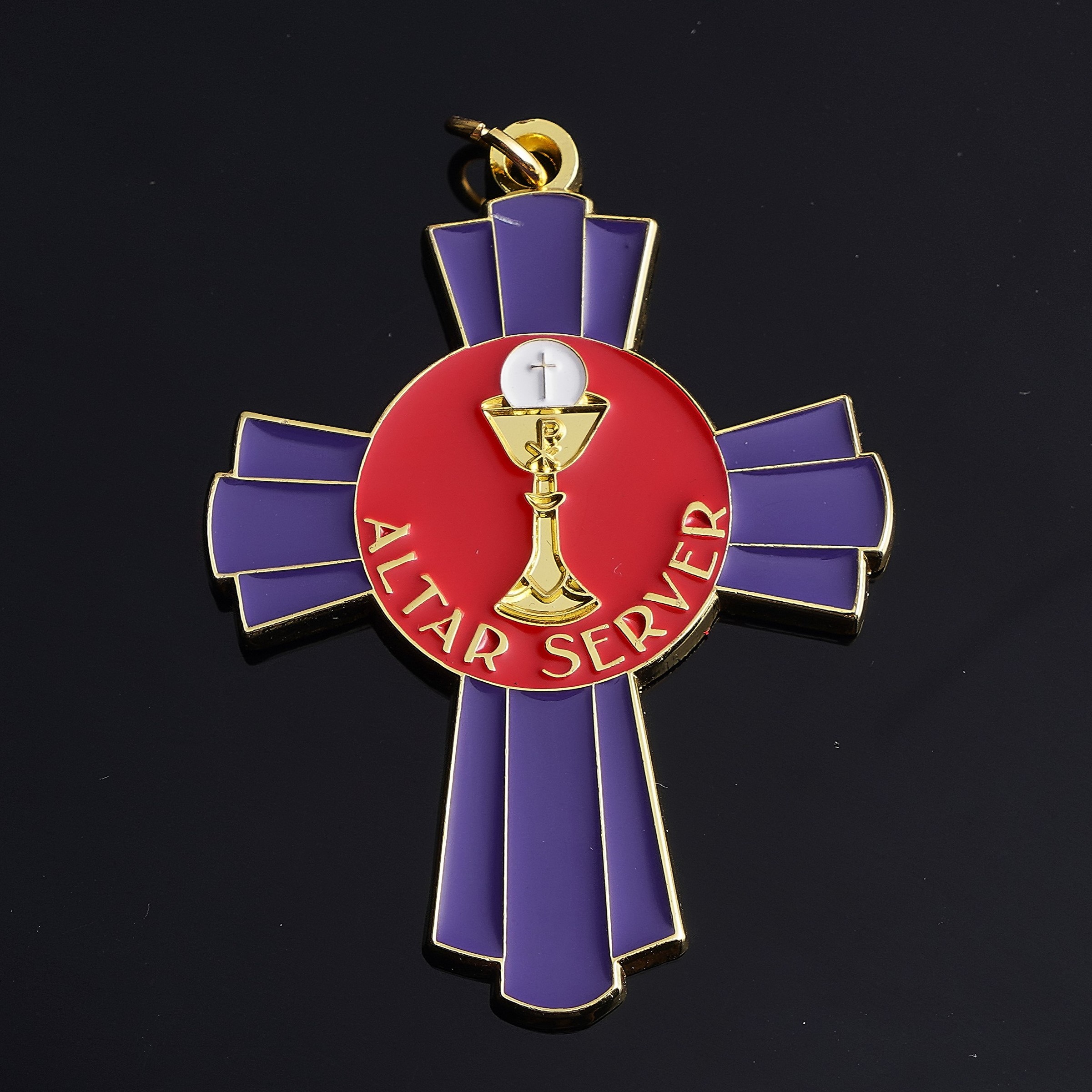 Altar Server Multi Color Cross Lapel Pins