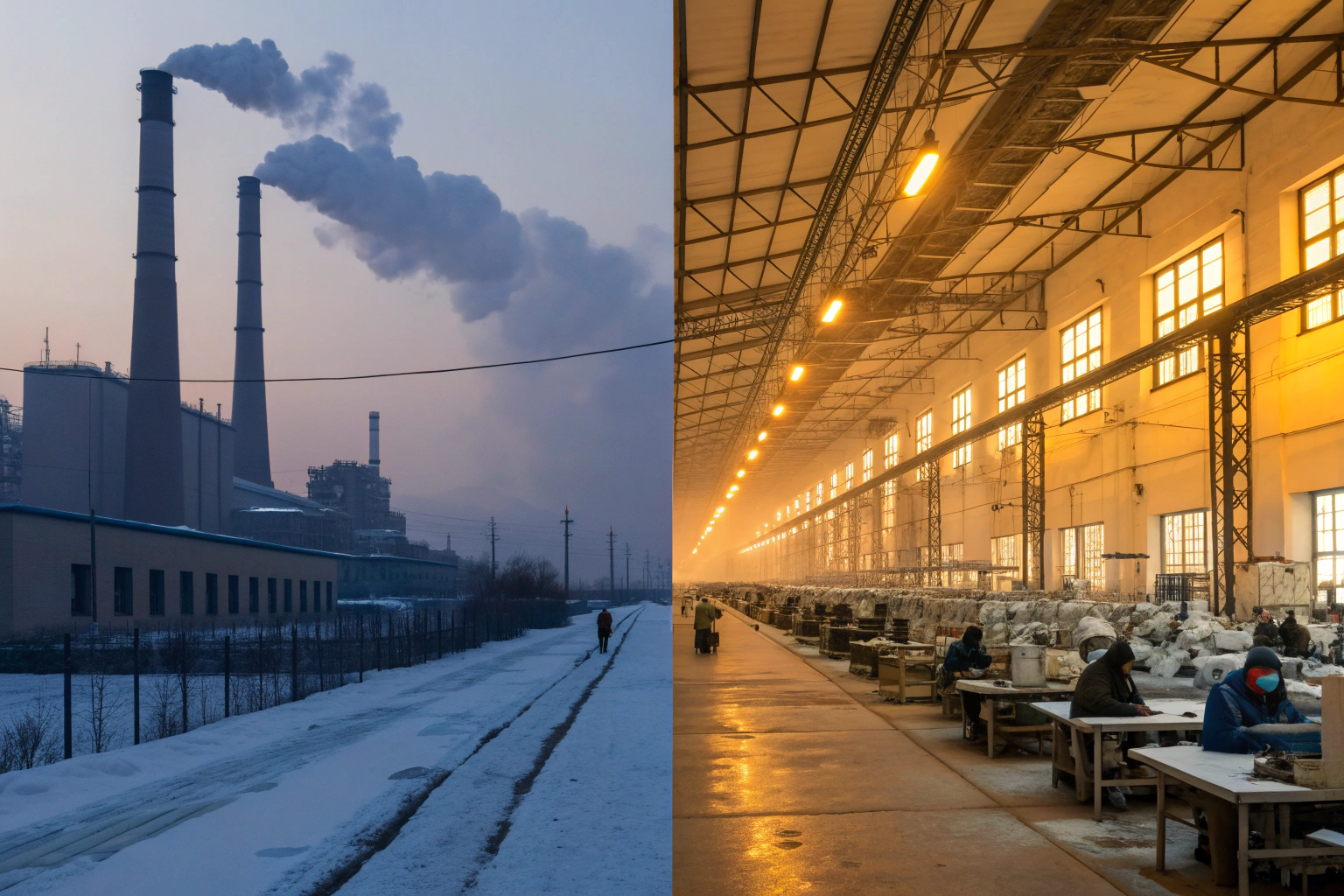 Production Schedule Comparison Calendar comparison showing China closed vs Bangladesh open in February