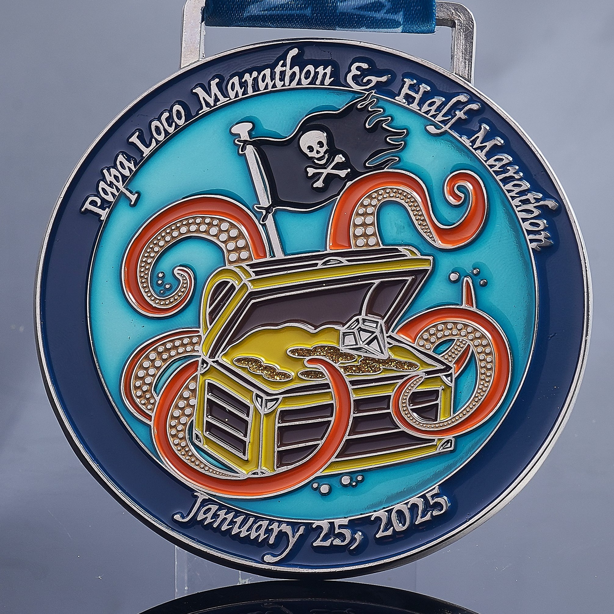 Papa Loco Marathon and Half Marathon Medals