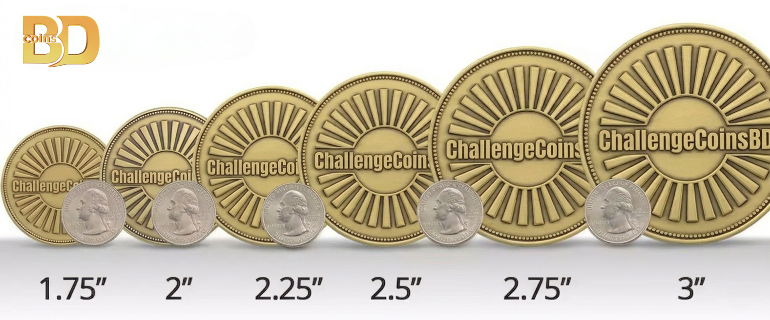 Choosing the Perfect Custom Challenge Coin Sizes Custom challenge coin sizes guide for B2B distributors