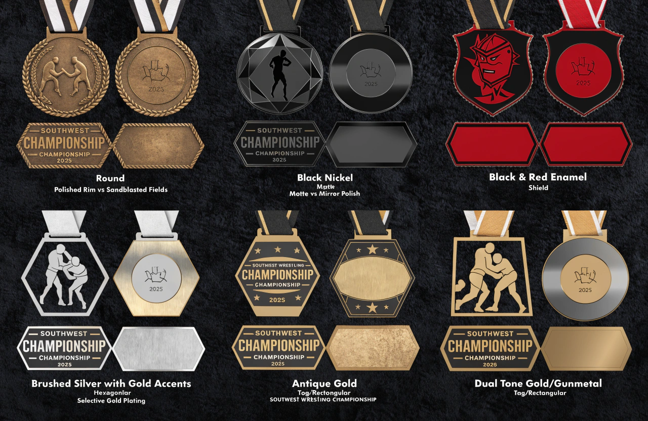 Custom Wrestling Medals Custom Wrestling Medals design ideas