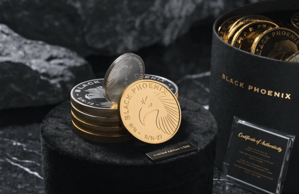 Pitching limited edition custom coins