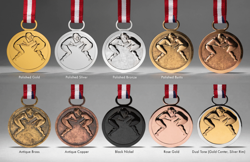 Premium Wrestling Medals Materials