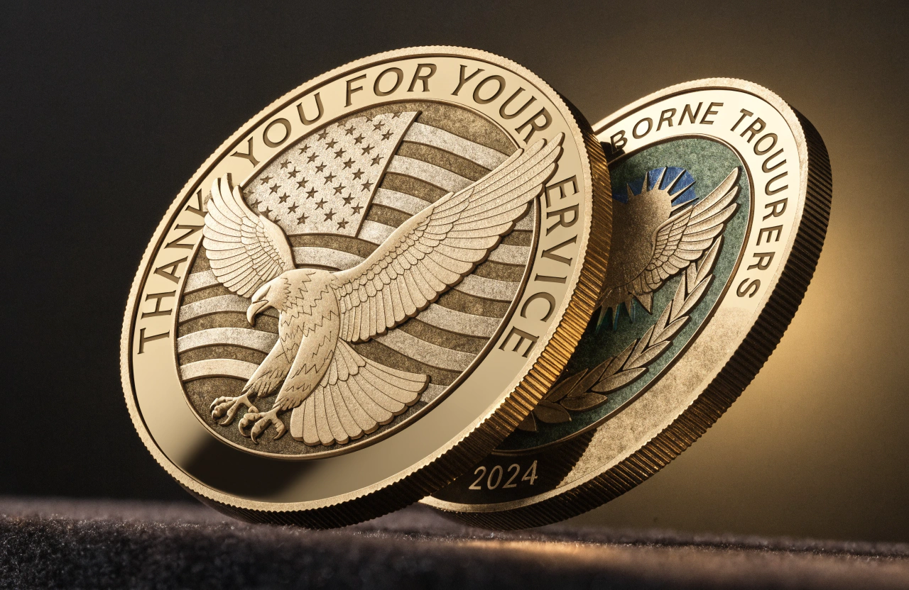 Thank You For Your Service Coins Custom thank you for your service coins