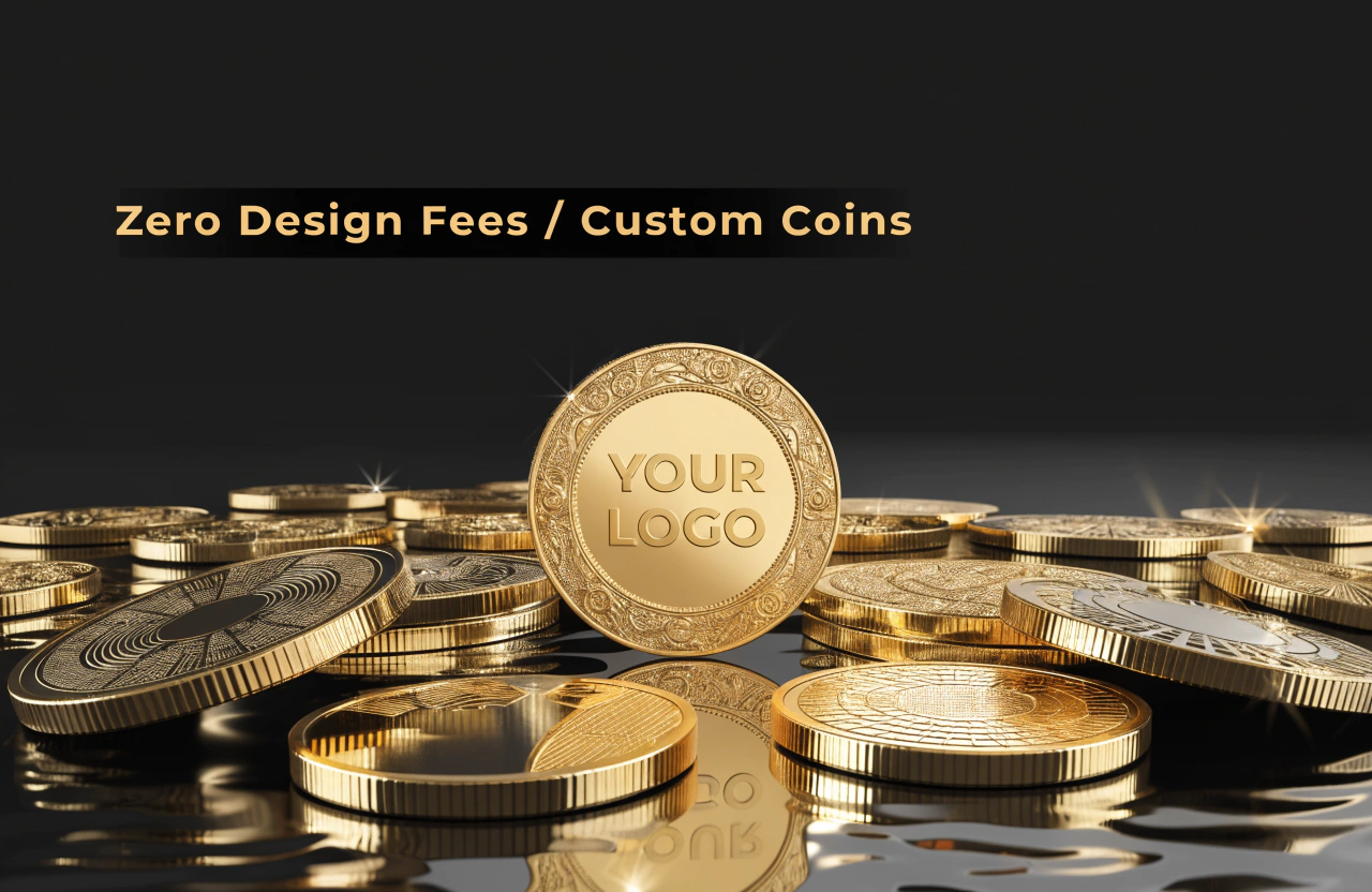 Zero design fees edge zero design fees custom coins