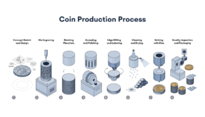 step by step coin production