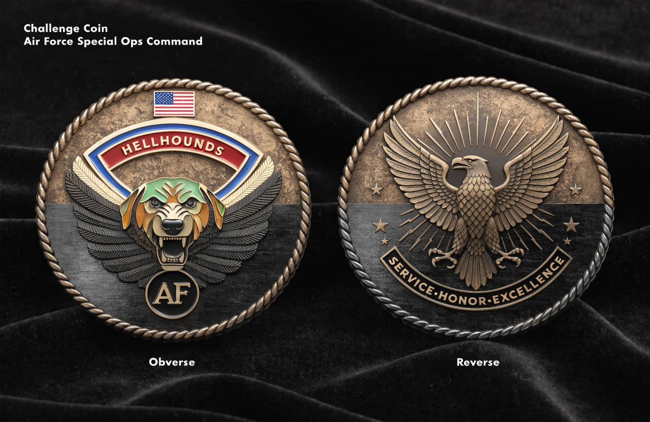 Closing Military Challenge Coins Deals Faster 3D artwork for custom military challenge coins