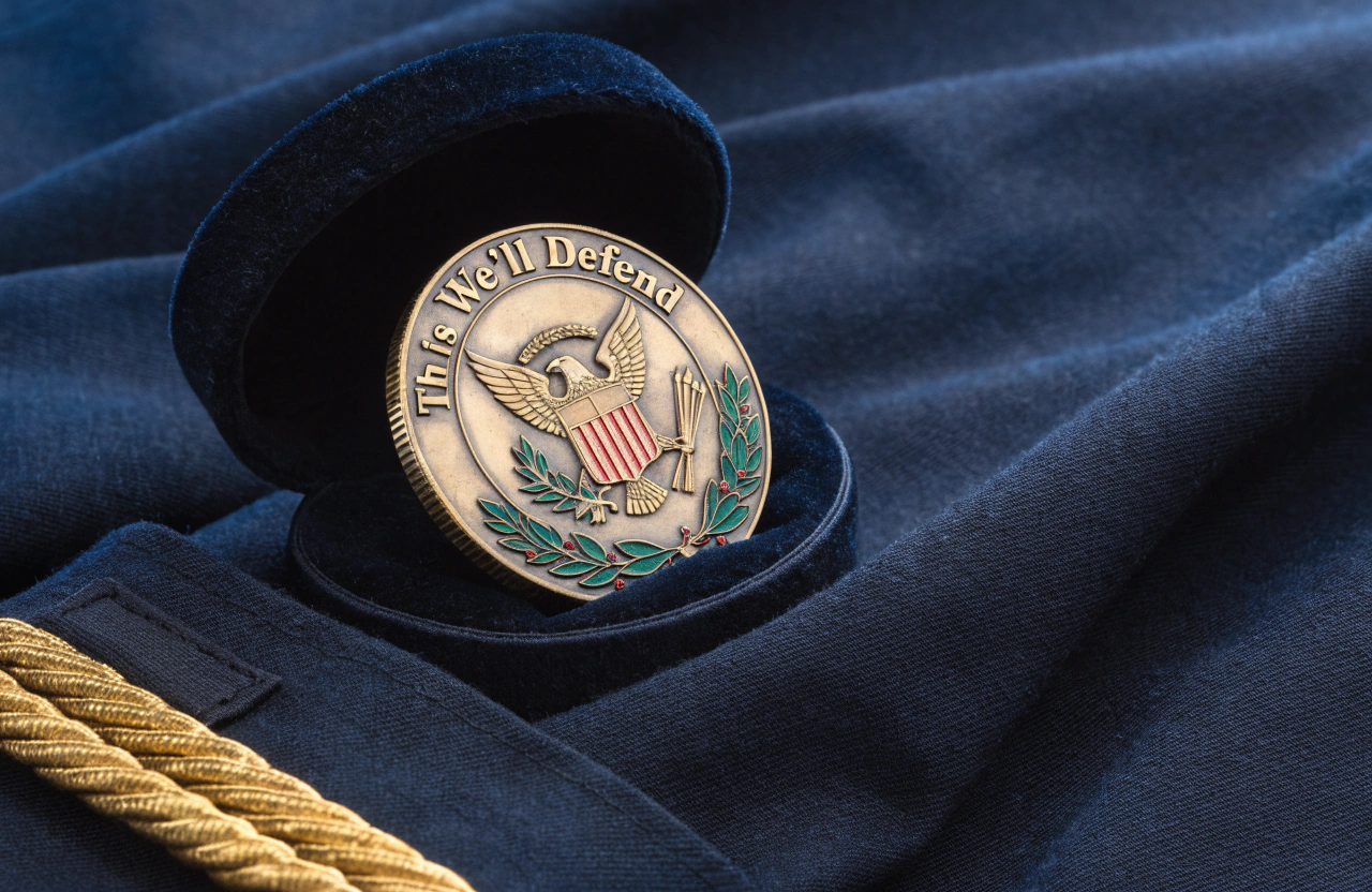 Iconic military challenge coin quotes by branch