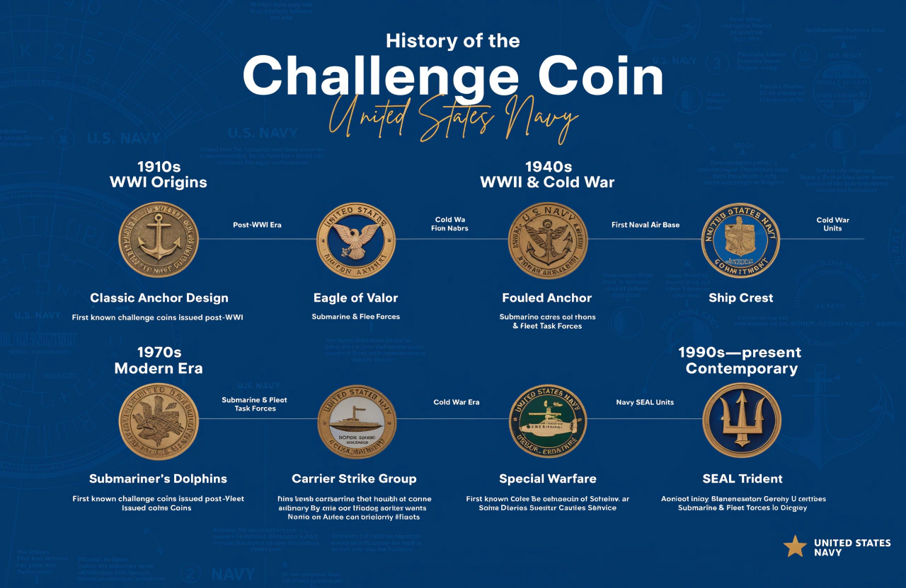 Navy Coin History History of US Navy challenge coins