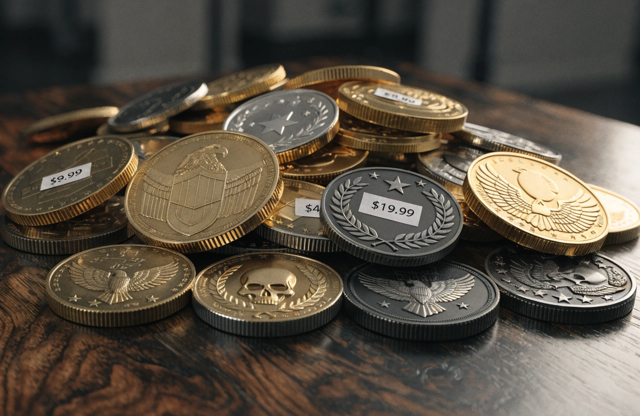 challenge coin material and price