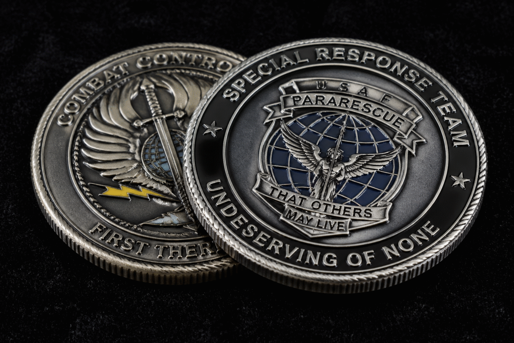 die cast metal challenge coins