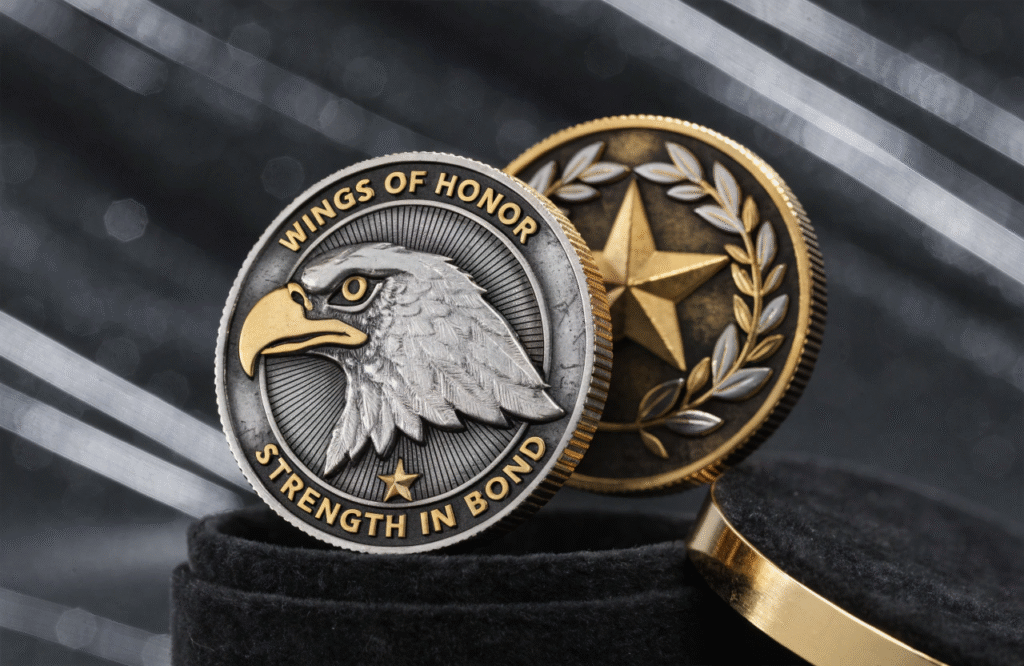 die casting 3D challenge coins plating