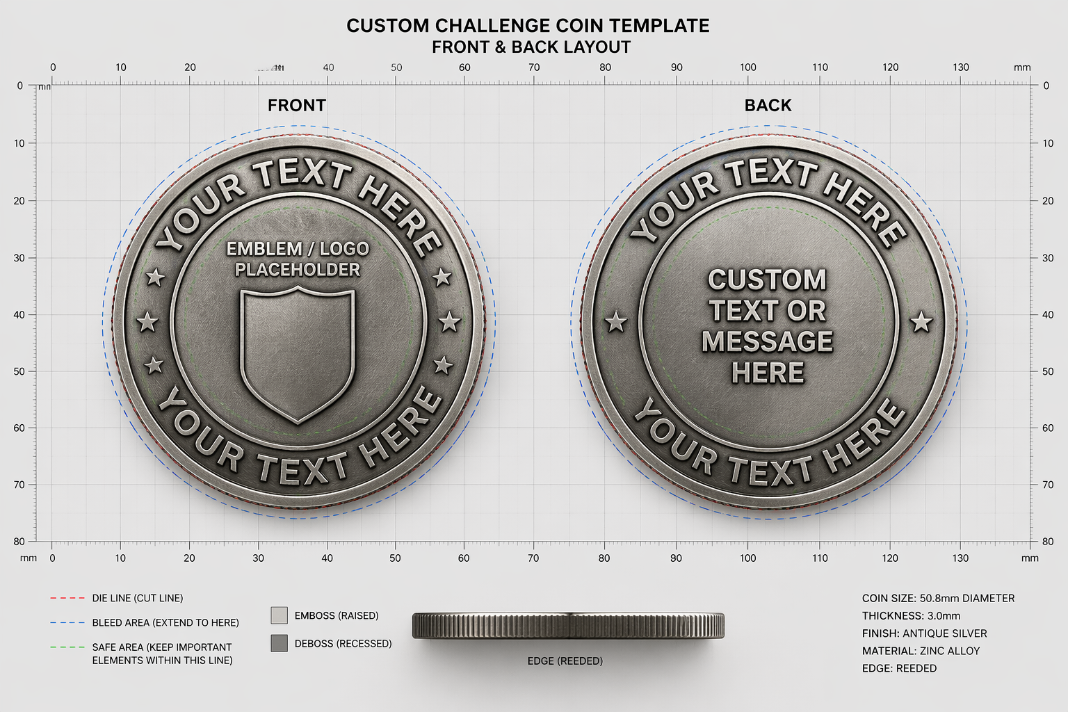 standardized custom challenge coin template