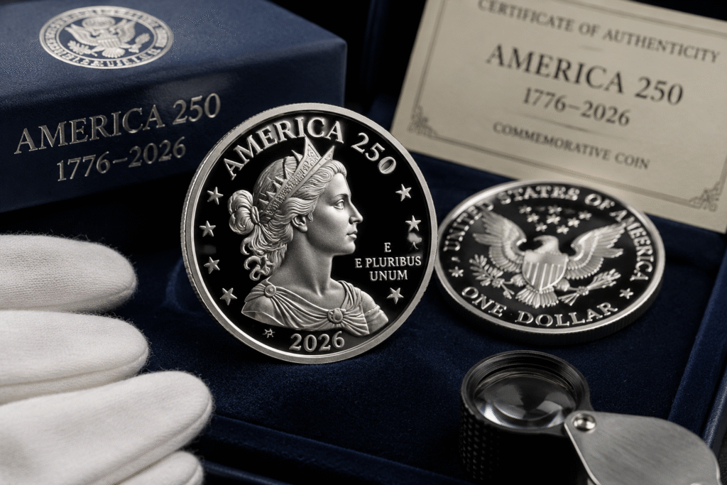 250th anniversary commemorative coin sourcing
