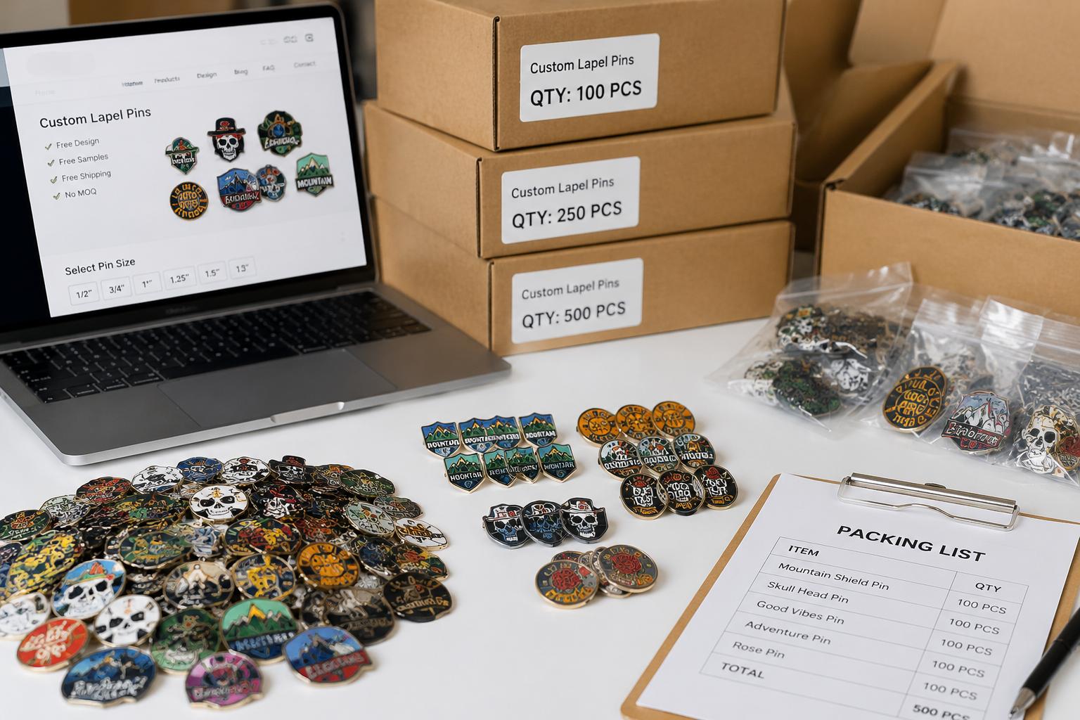 Ordering Bulk Lapel Pins