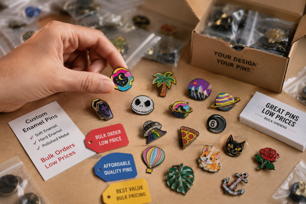 affordable bulk custom pins