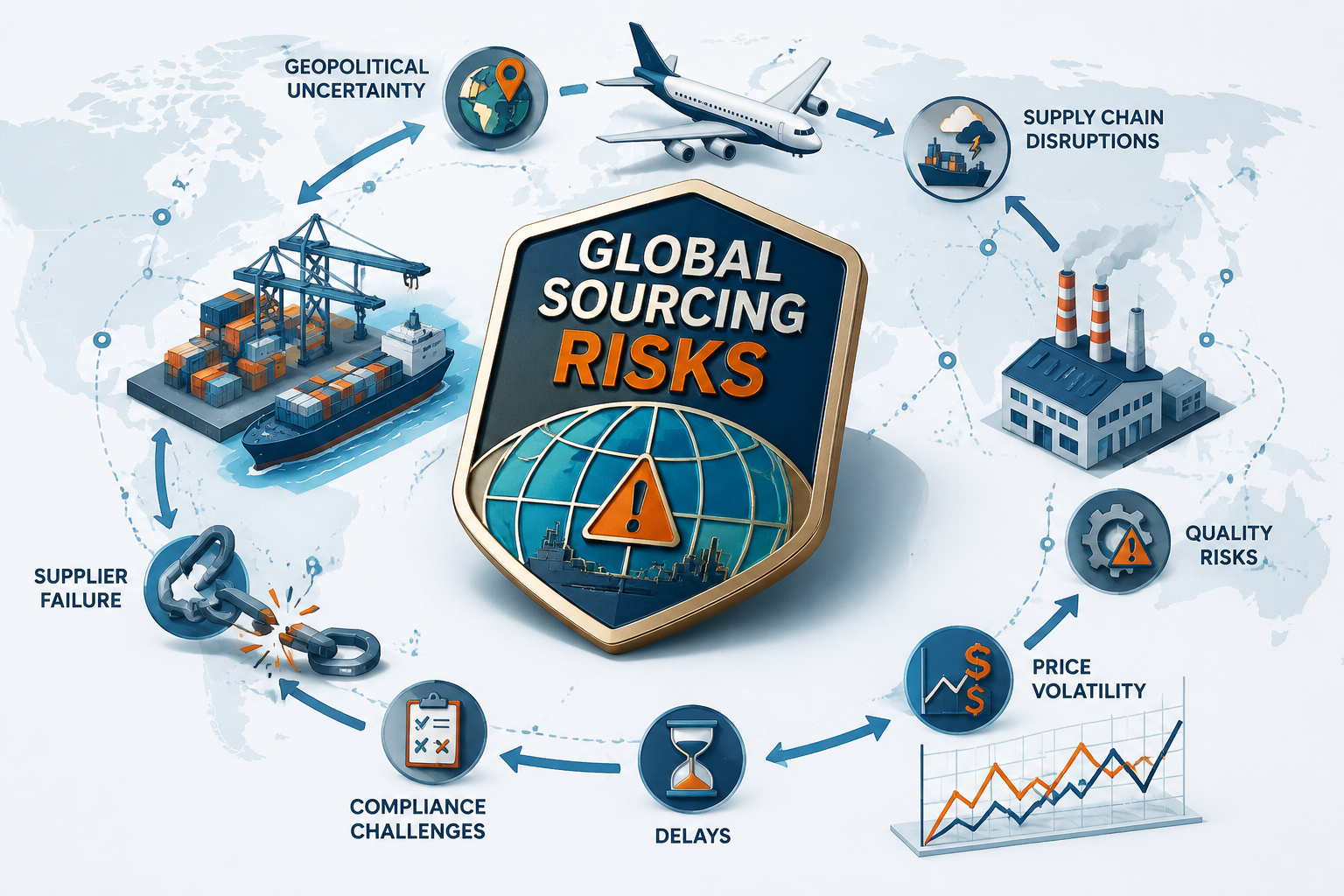global sourcing risks custom pins