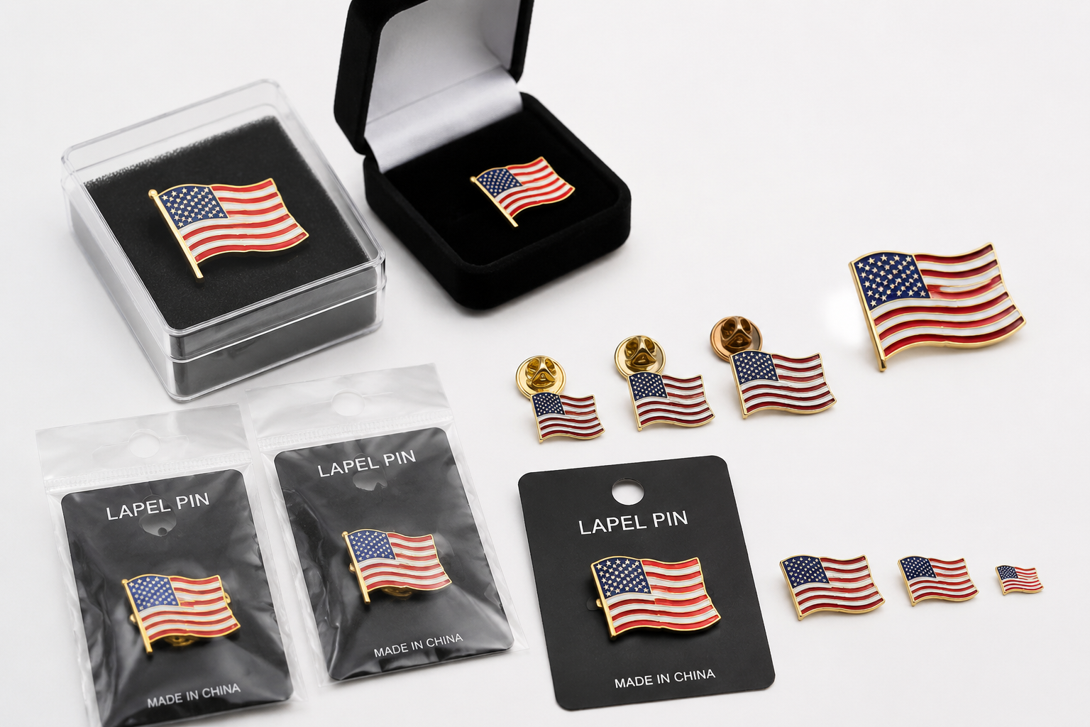 Bulk Sourcing Custom American Flag Lapel Pins