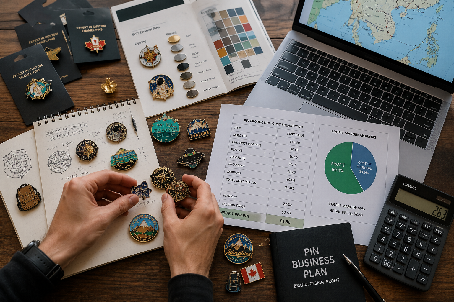 Custom Hat Pins Sourcing and Profits