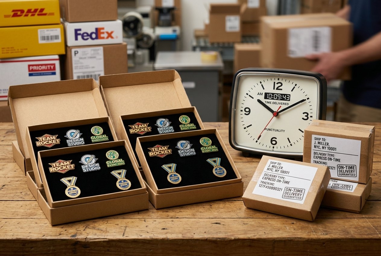 On-Time Delivery for Lapel Pins