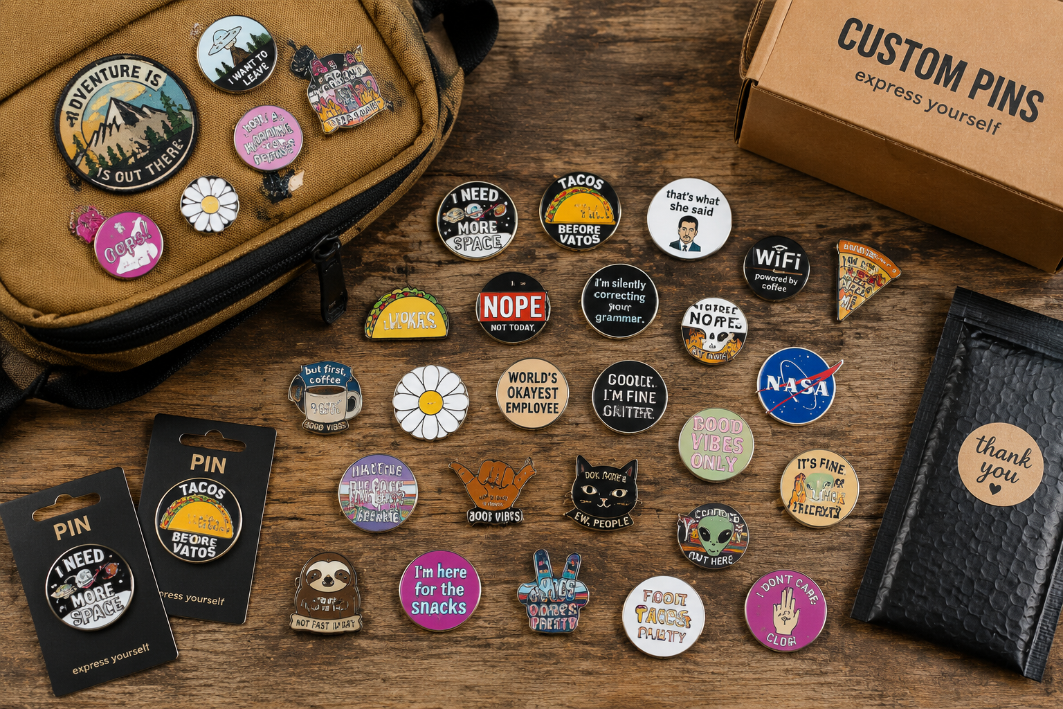 Sourcing Custom Funny Pins for Backpacks in Bulk