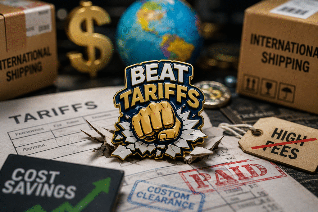 beat tariffs on custom pins