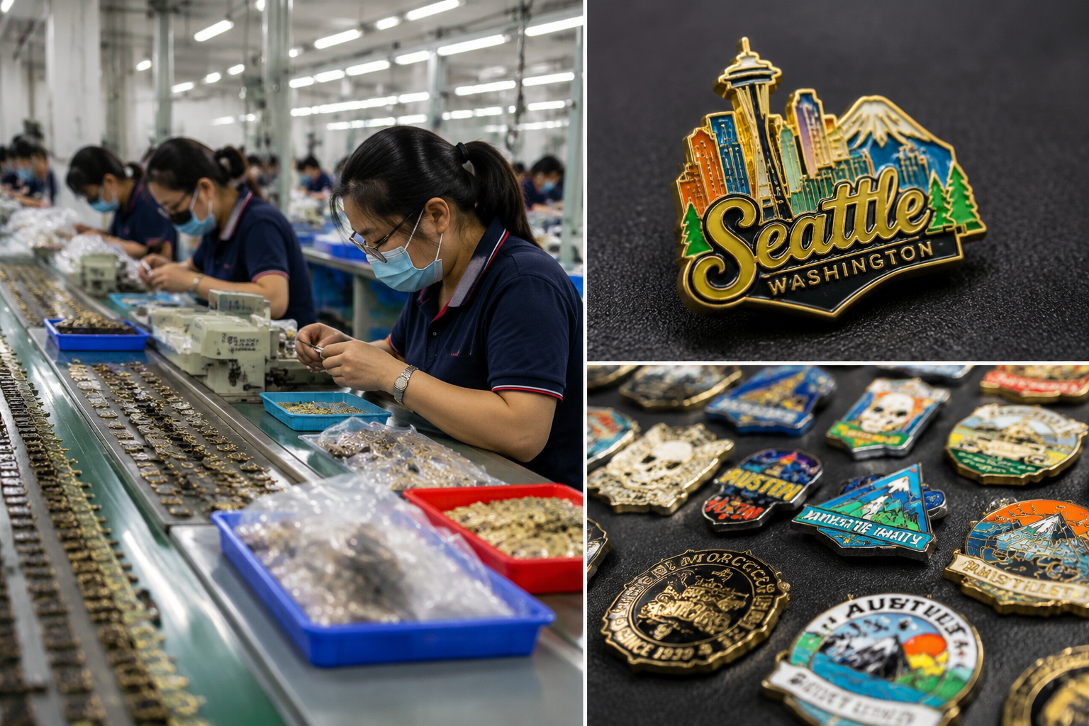 custom enamel pins bulk manufacturer