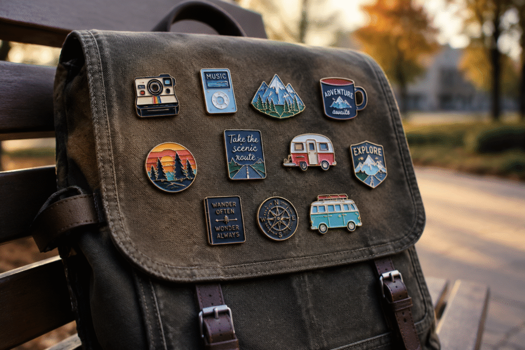 custom enamel pins for backpacks