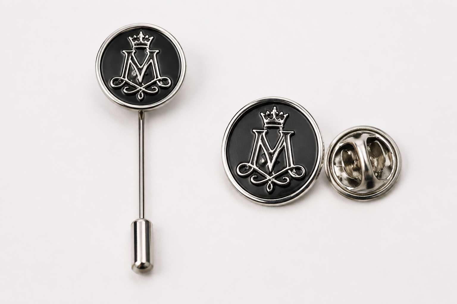 custom stick pin structure vs lapel pin design