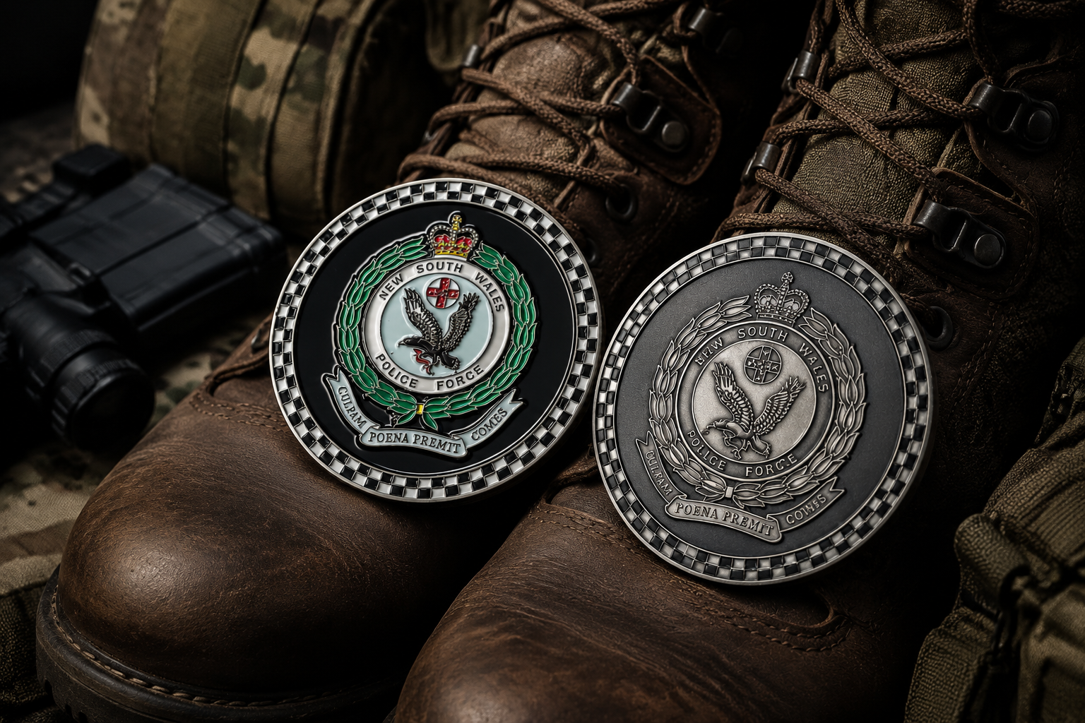 3d vs 2d challenge coins finishes