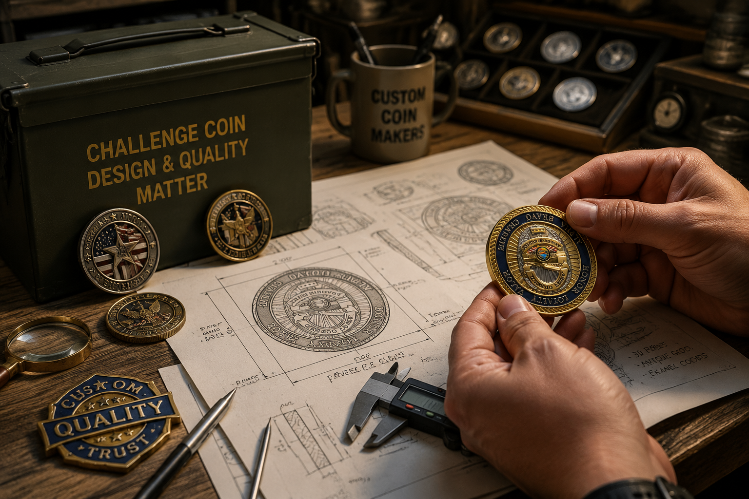 Choosing a custom challenge coin maker
