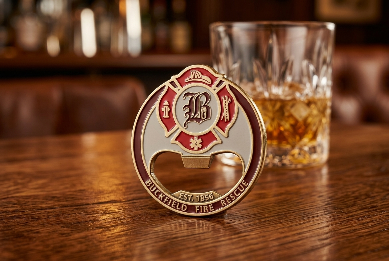 Custom Firefighter Challenge Coins