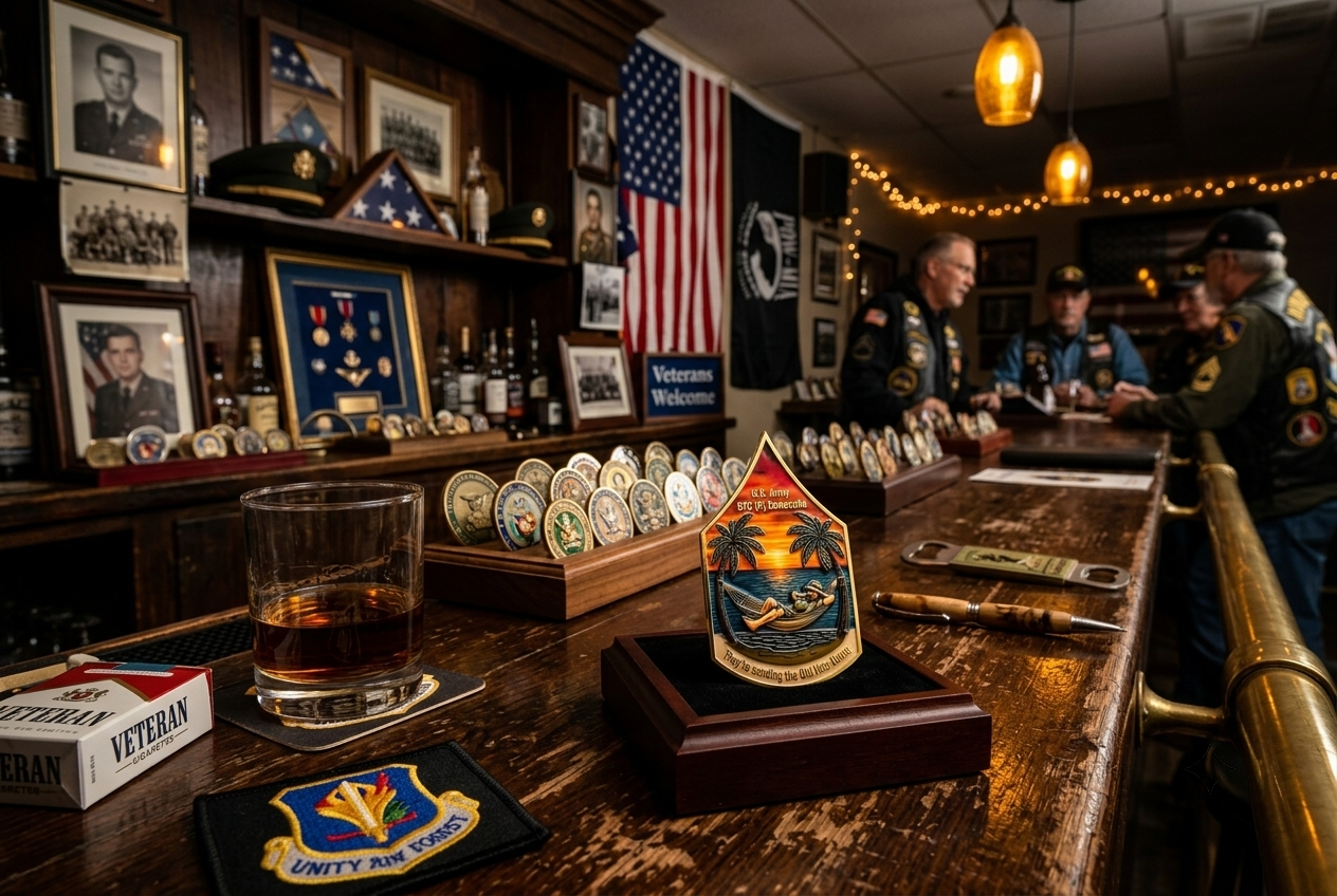 History of veteran challenge coins