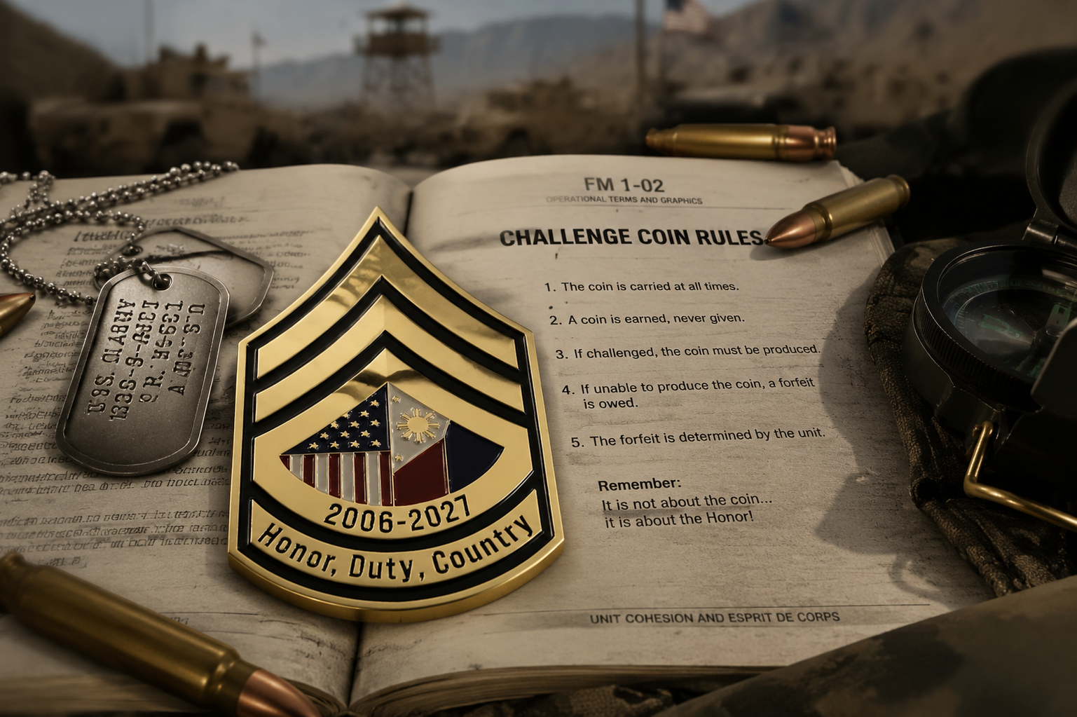 challenge coin rules