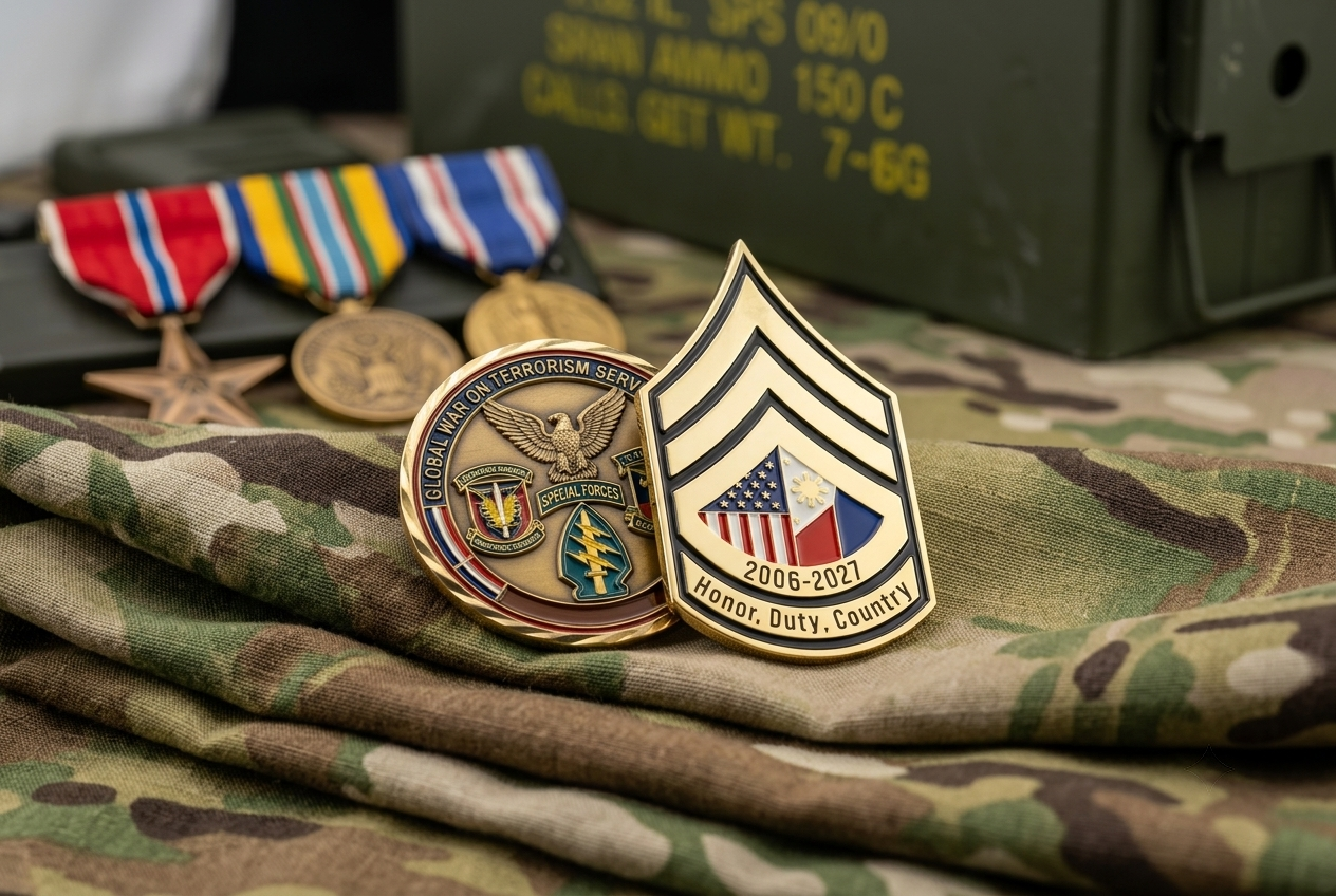 custom veteran challenge coins