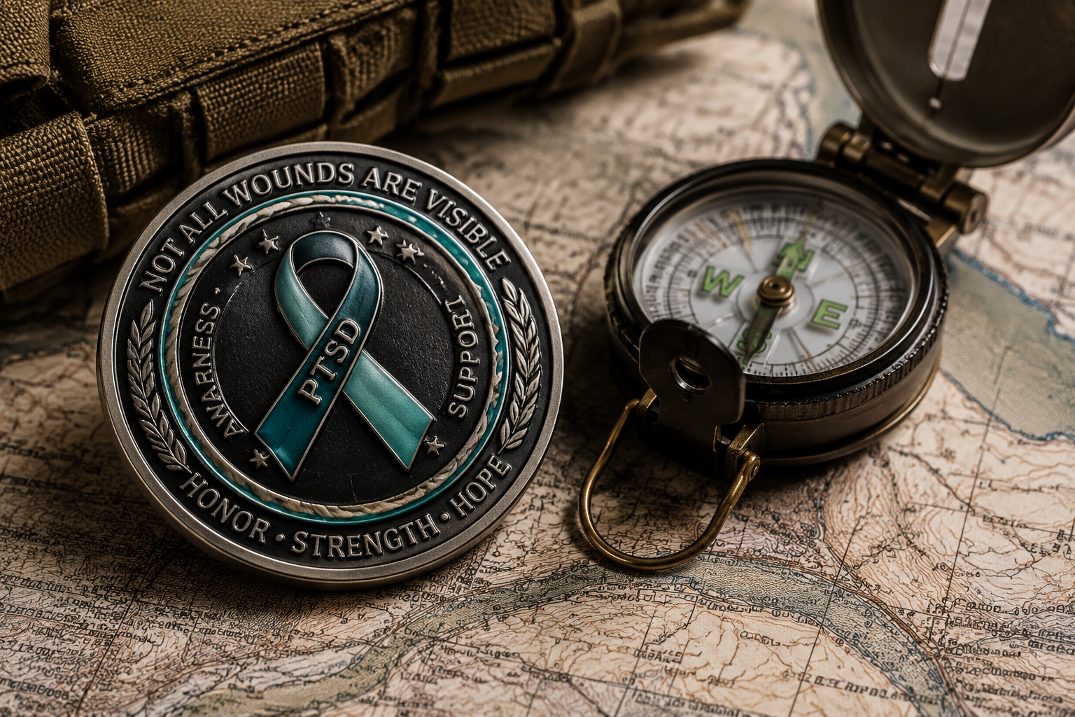 design PTSD awareness challenge coin