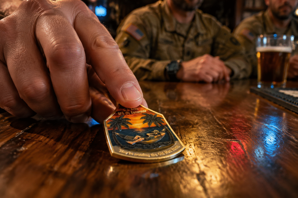 veteran coin etiquette