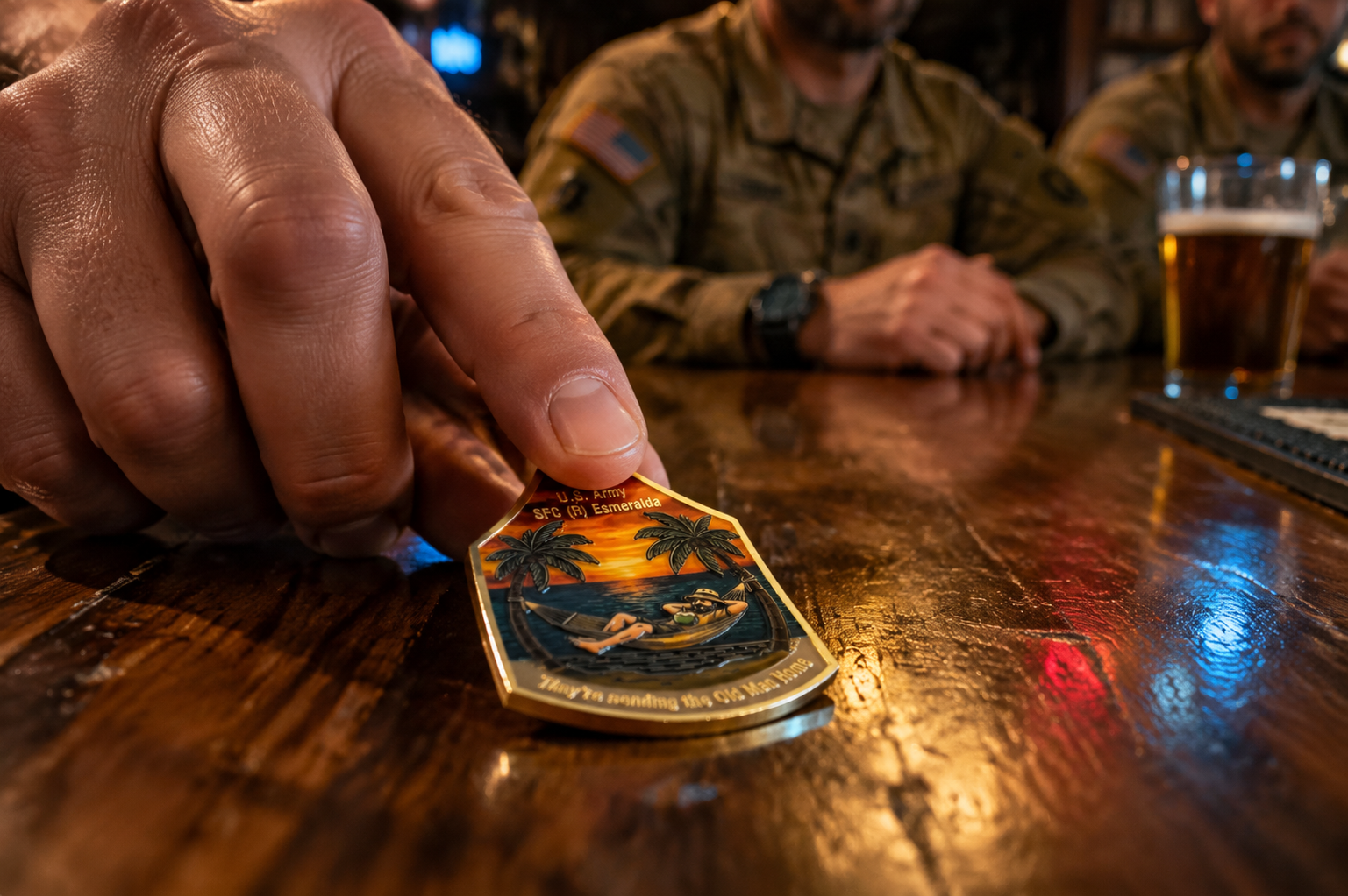 veteran coin etiquette