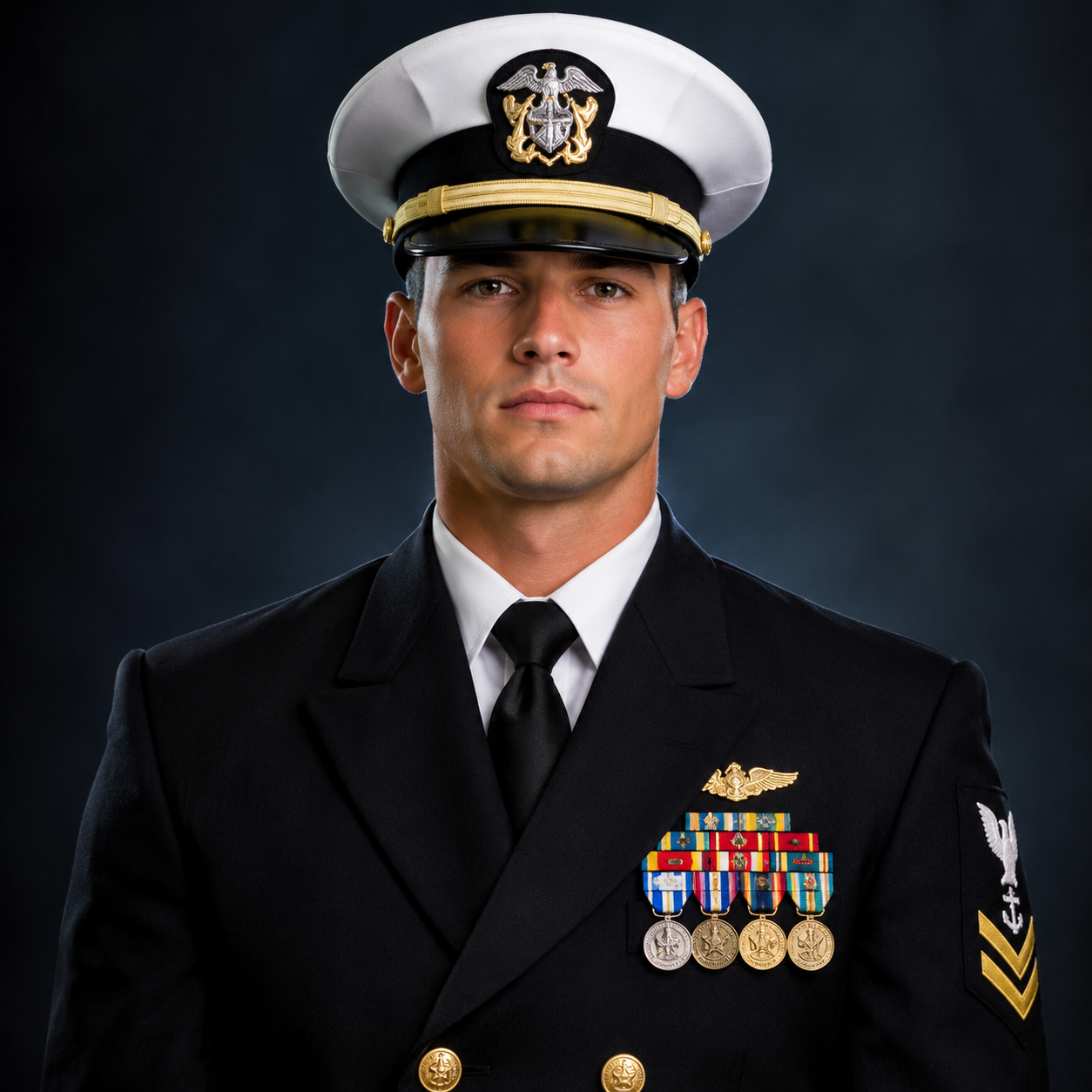 Portrait of a Navy serviceman